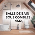 vue sous comble salle de bain 4m2 moderne