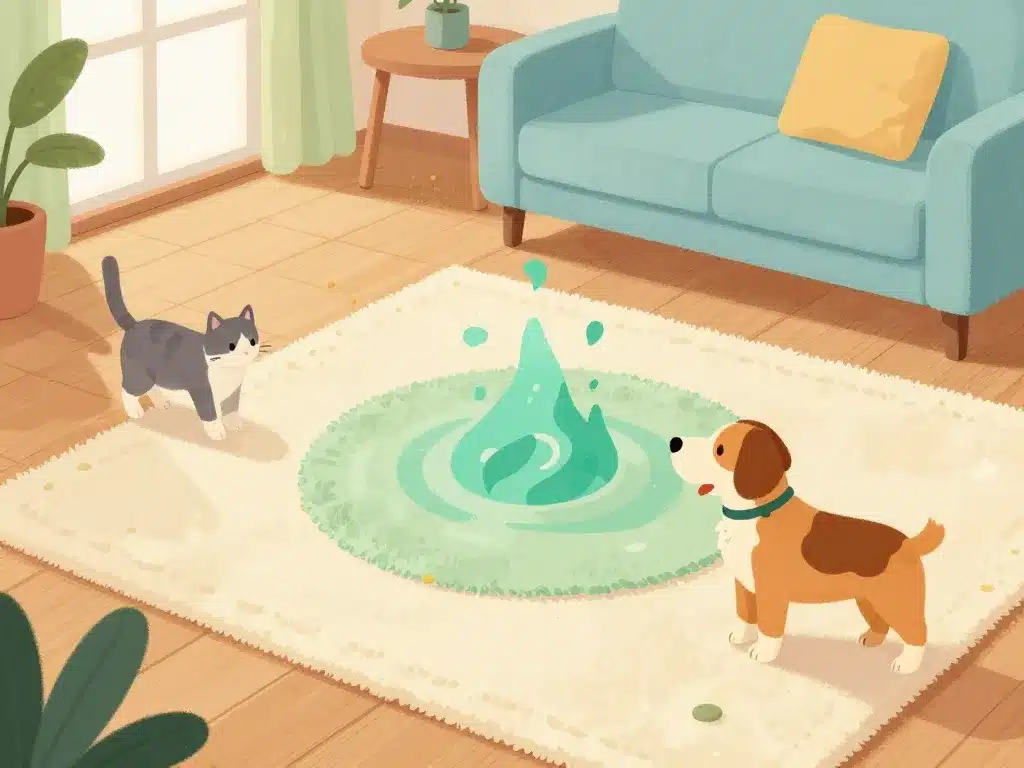 illustration aspirateur balai ou traineau sols animaux allergies