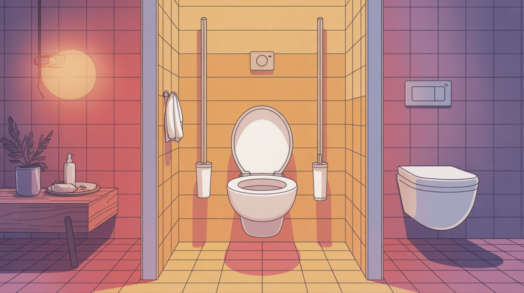 bâti support WC suspendu moderne vue de face