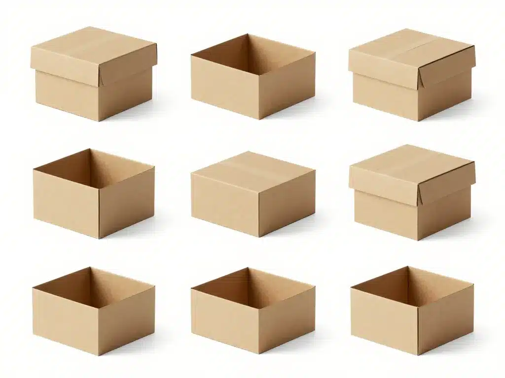 boite design formats et matériaux