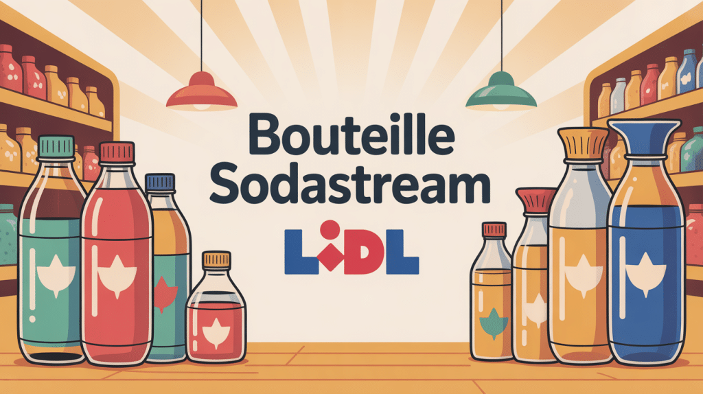 bouteille sodastream lidl divers modèles rayon supermarché