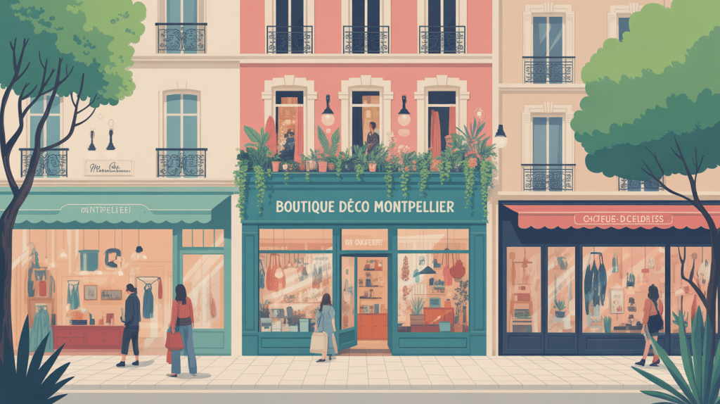 boutique deco montpellier, vitrines et diversité de styles