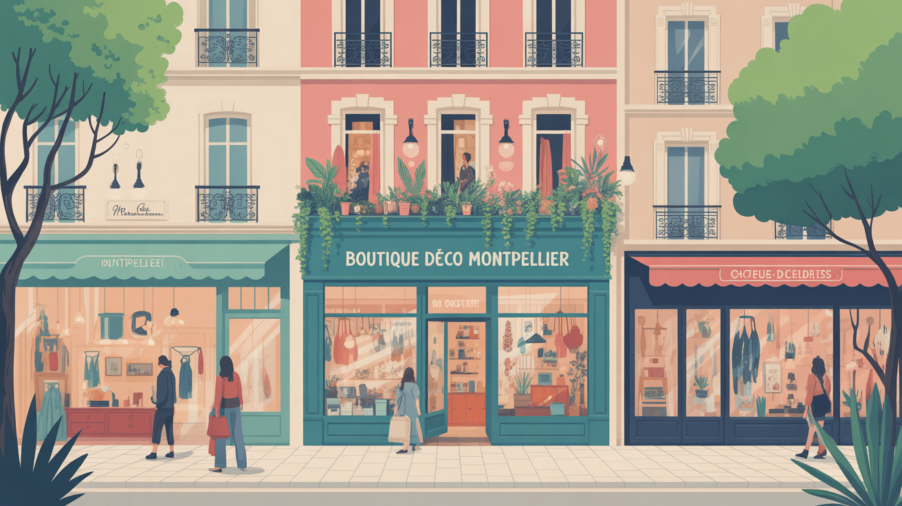 boutique deco montpellier, vitrines et diversité de styles