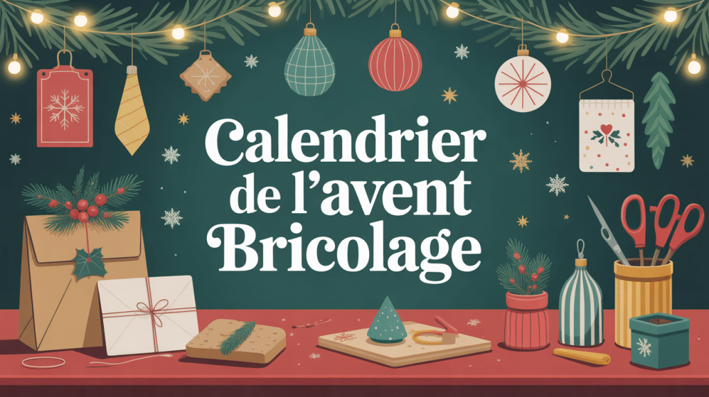calendrier de l'avent bricolage illustré noël chaleureux