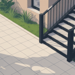 carrelage sur escalier exterieur moderne resistant