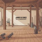 Illustration charpente jambe de force, stabilité ossature bois