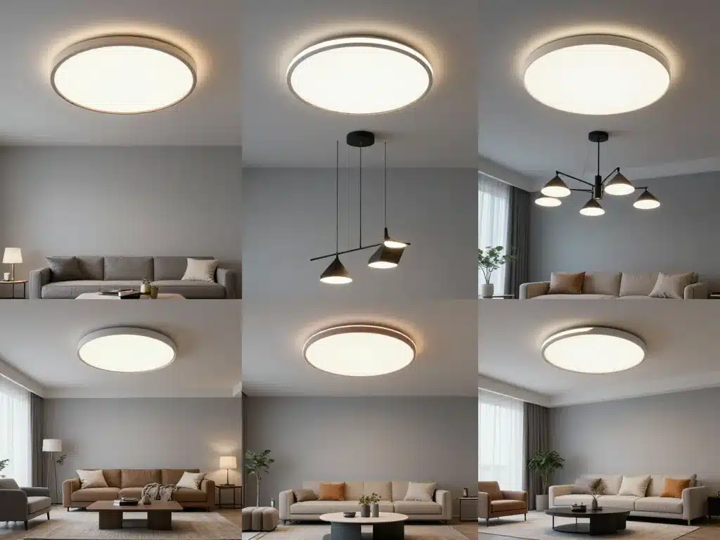 types de plafonnier salon design adaptés au salon