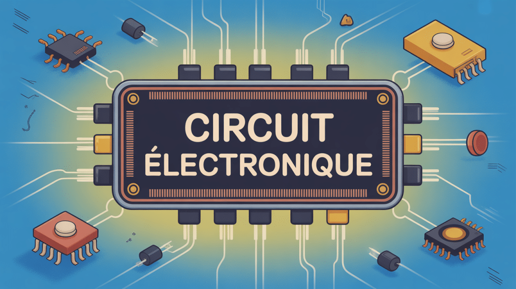 illustration circuit electronique composants principaux