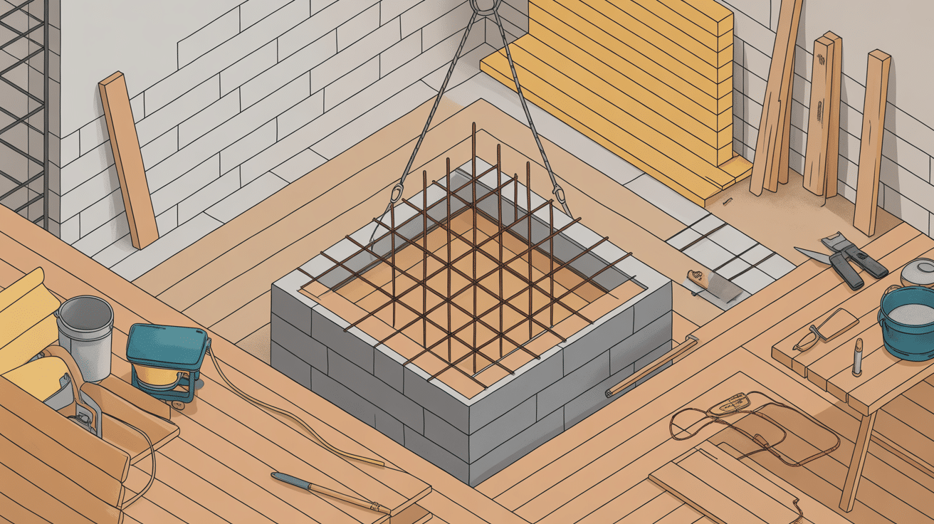 illustration guide coffrage planche chantier