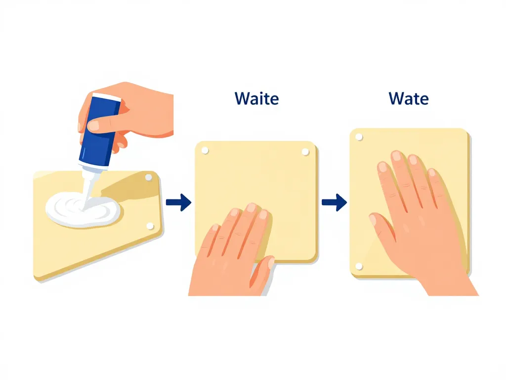 Étapes application colle néoprène mode d’emploi visuel