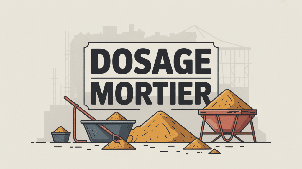 illustration dosage mortier en maçonnerie