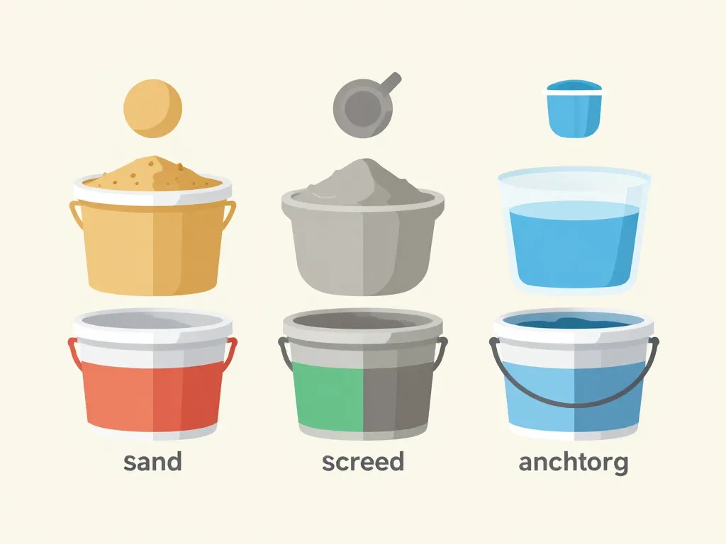 schéma dosage mortier pour chaque usage