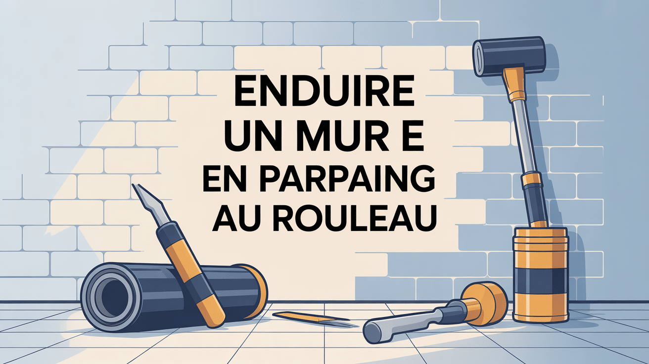 Enduire un mur en parpaing au rouleau avec outils et méthode