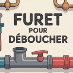 furet pour déboucher en illustration vectorielle moderne