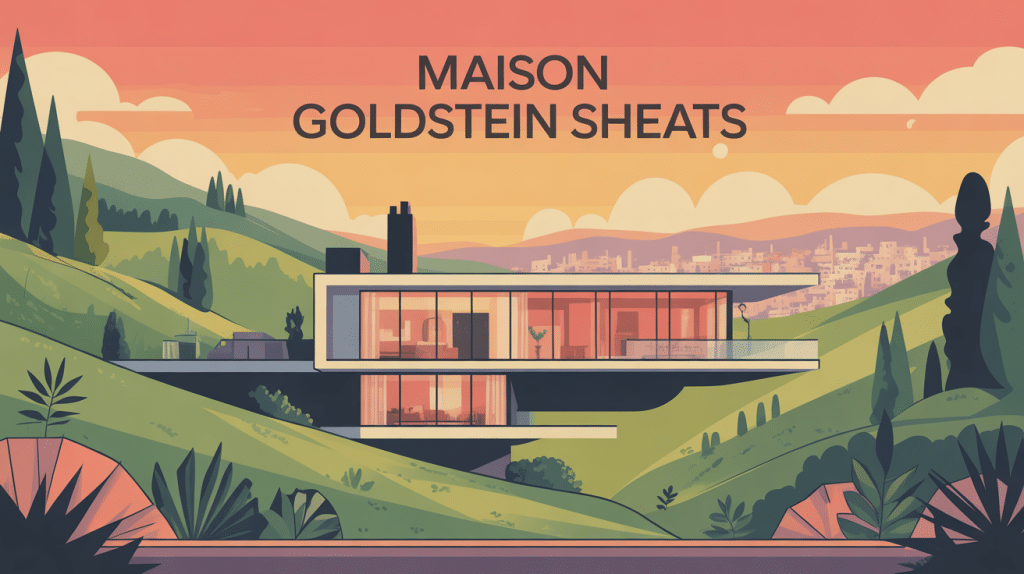 illustration conceptuelle goldstein sheats maison iconique los angeles