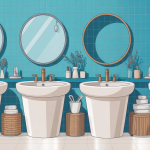 Illustration de différentes hauteurs lavabo adulte enfant PMR