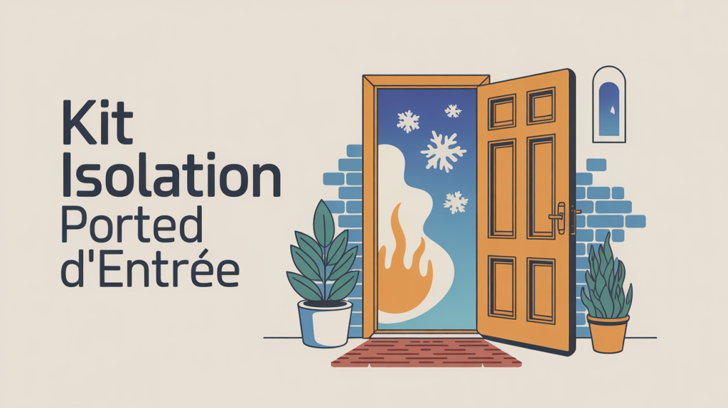illustration kit isolation porte d'entrée moderne