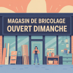 magasin bricolage ouvert ce dimanche illustration devanture dynamique