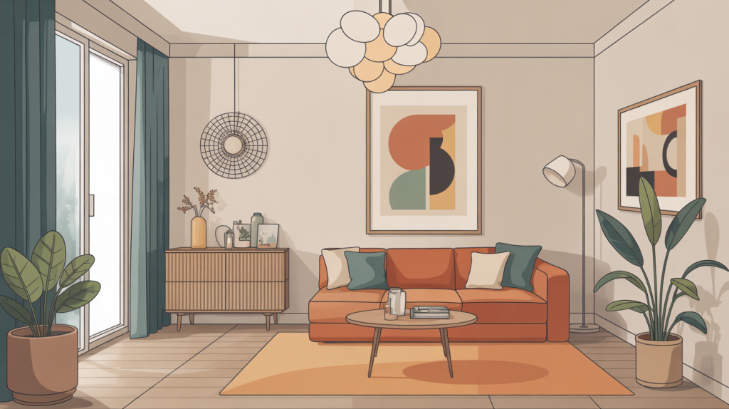 meuble d angle design dans un intérieur contemporain