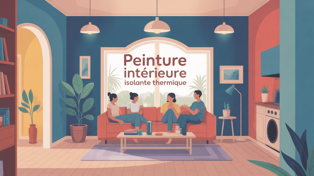illustration moderne peinture intérieure isolante thermique