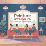 illustration moderne peinture intérieure isolante thermique
