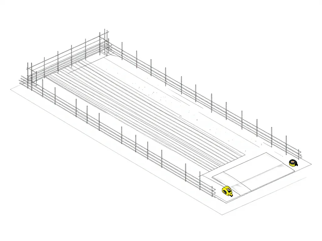 schéma préparation chantier coffrage planche
