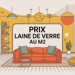 Illustration centrale prix de la laine de verre au m2 coupe maison isolée