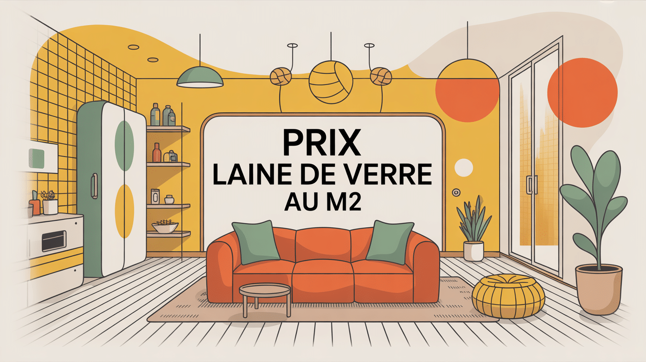 Illustration centrale prix de la laine de verre au m2 coupe maison isolée