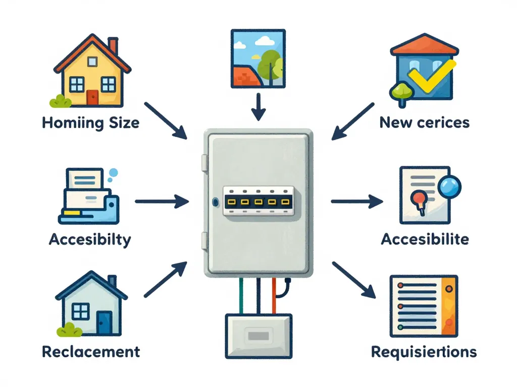 diagramme facteurs prix pour changer tableau electrique