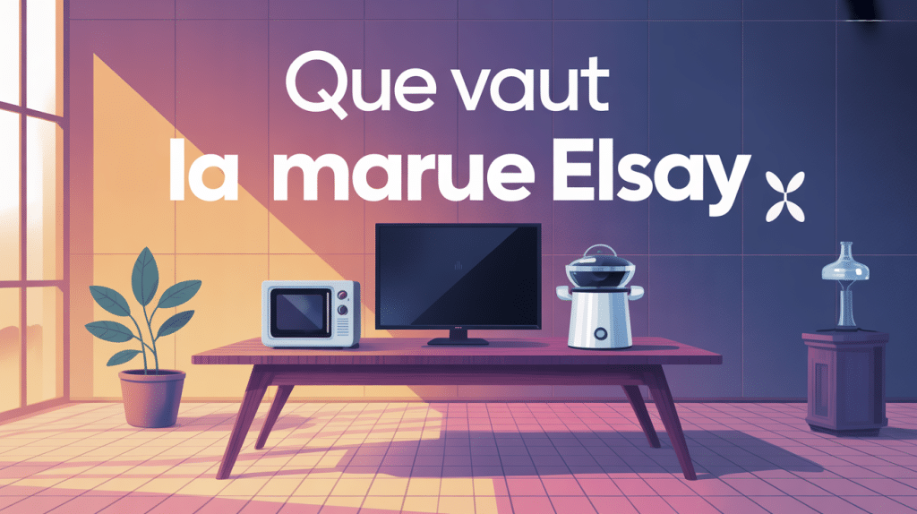 Illustration Que vaut la marque Elsay produits high tech électroménager