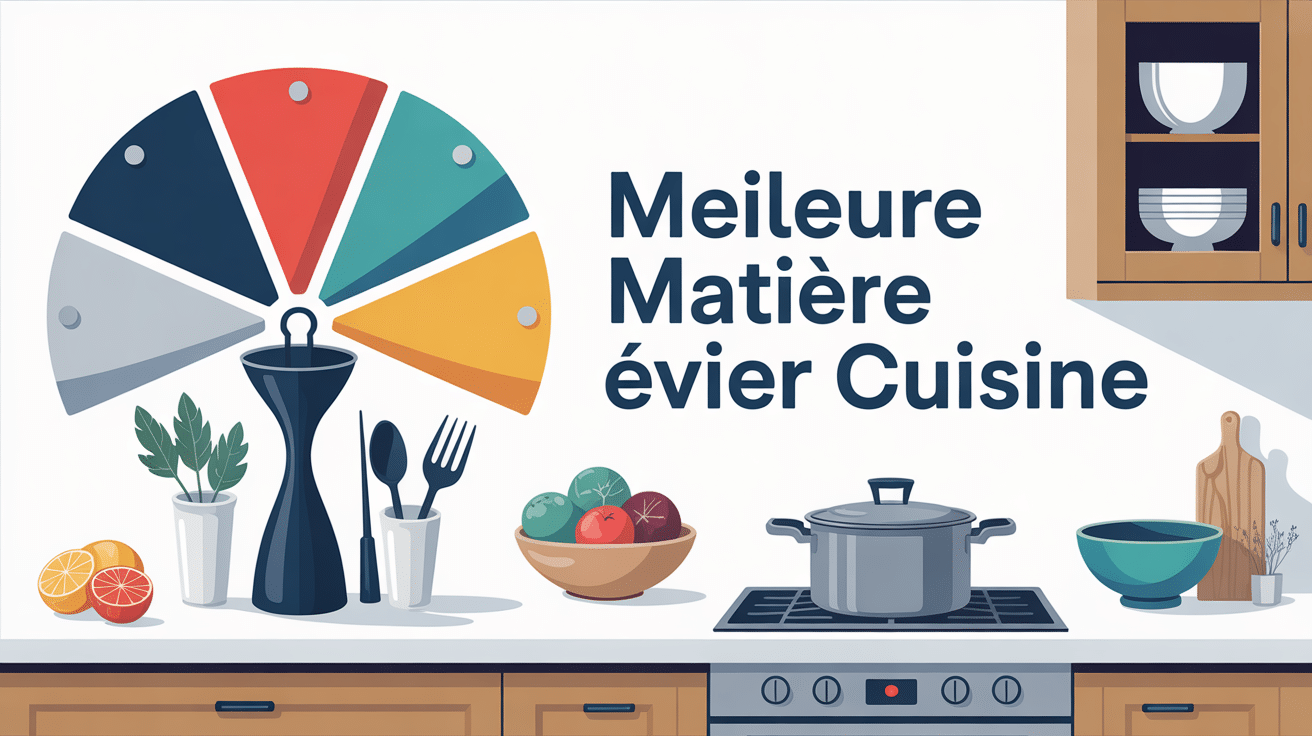 quelle est la meilleure matière pour un évier de cuisine illustration centrale moderne