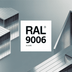 Illustration moderne ral colour 9006 en architecture aluminium gris métallisé