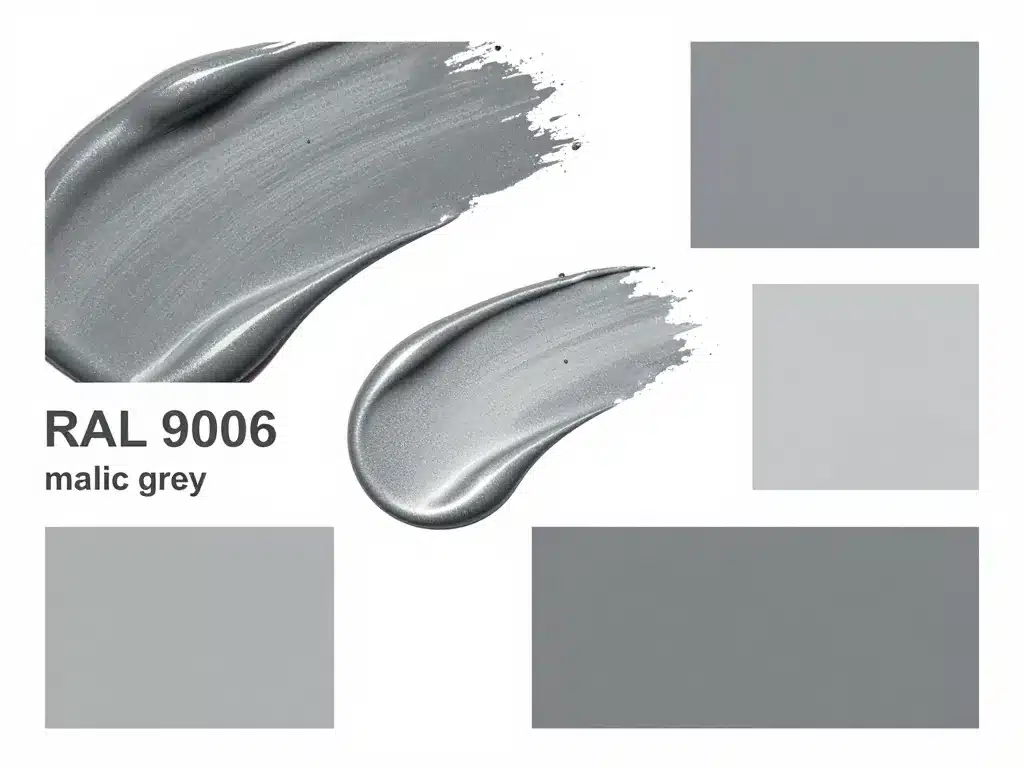 Diagramme concept ral colour 9006 nuances métalliques