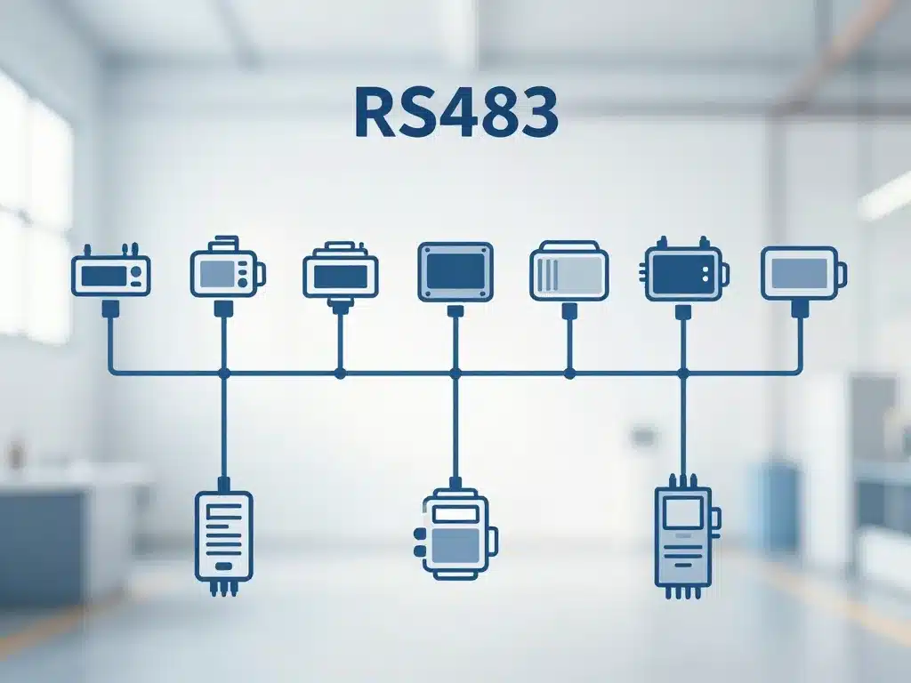 diagramme rs485 topologie bus linéaire