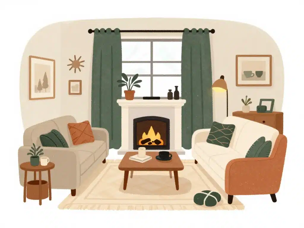 salon d hiver aménagement fonctionnel et cosy