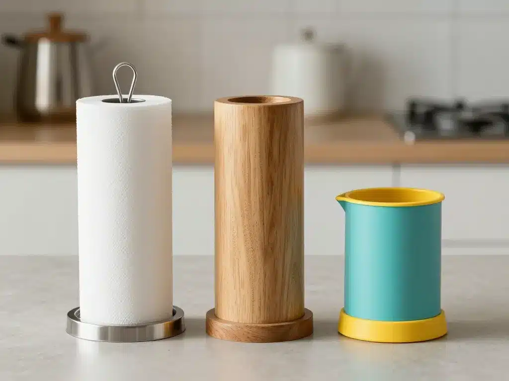 support pour sopalin inox bois plastique design