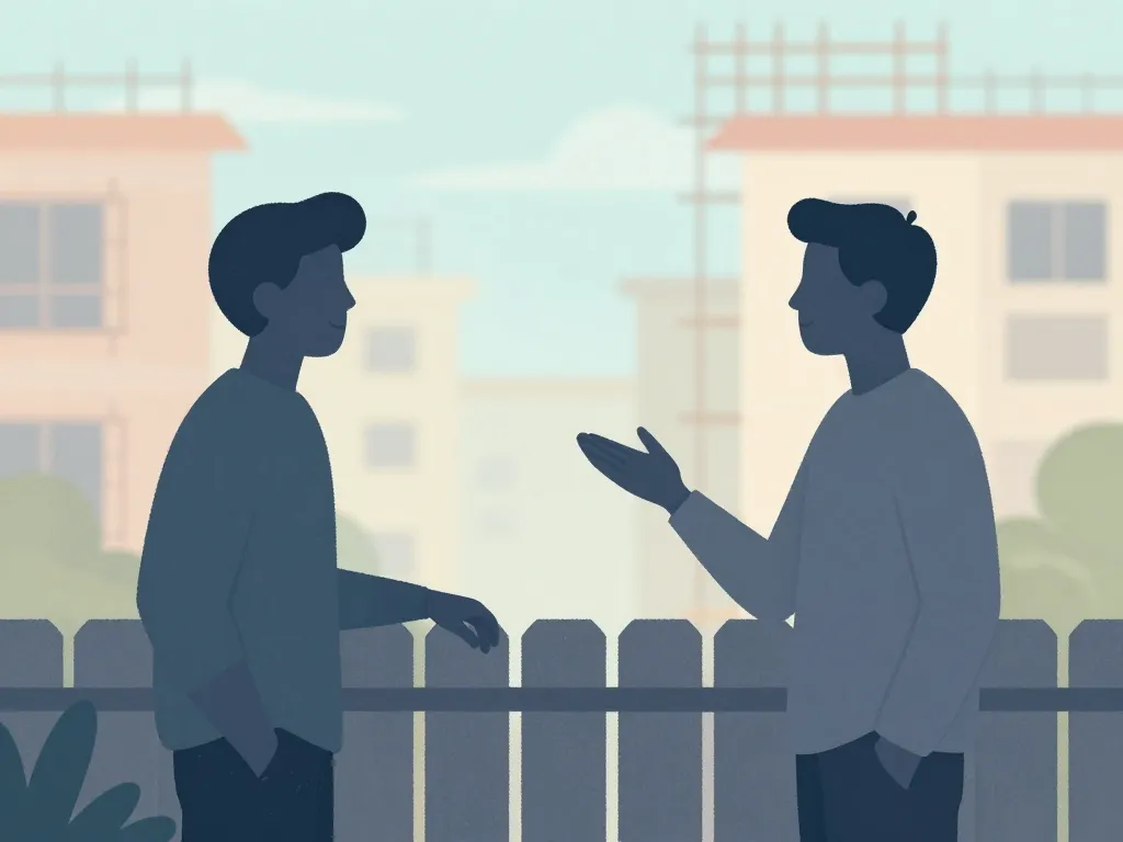 voisin travaux discussion prévention conflits