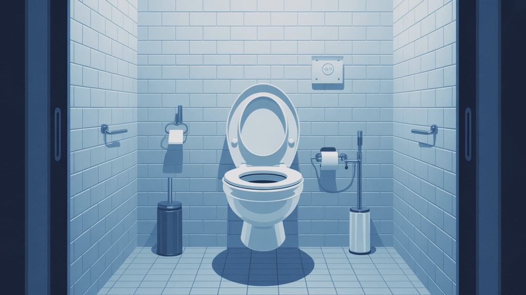 wc suspendu autoportant moderne illustration