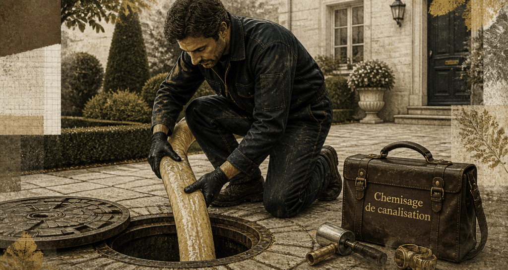 chemisage canalisations technicien pose gaine