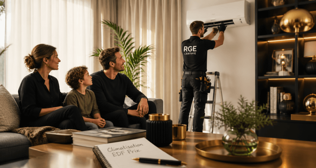 climatisation edf prix installateur salon