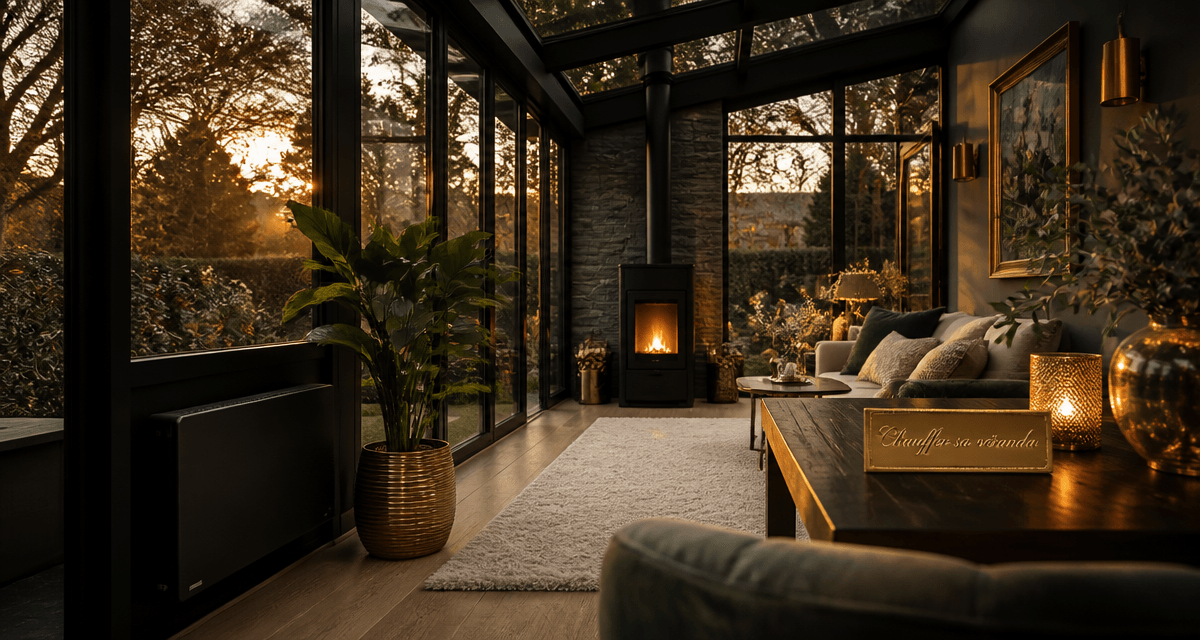 comment chauffer une veranda avec radiateur et poêle à granulés