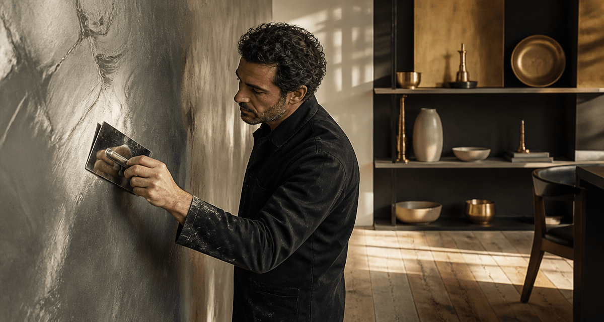 comment faire un beton cire sur mur salon