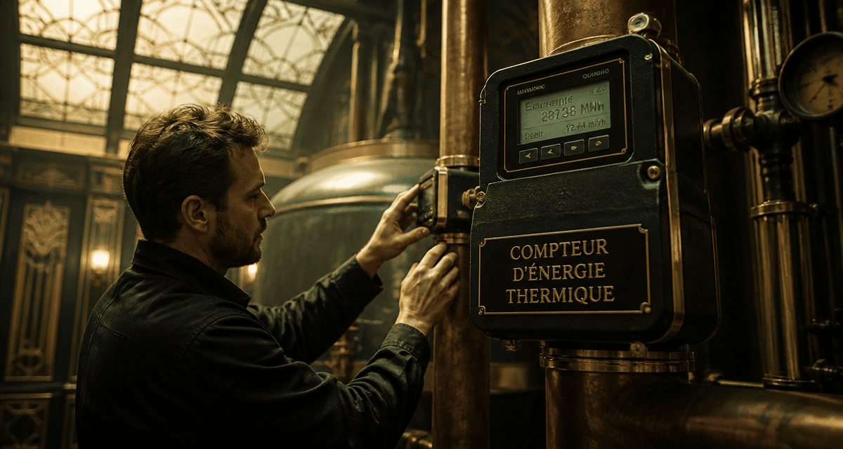 compteur d energie thermique sur canalisation cuivre
