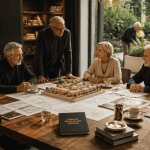 Habitat participatif seniors autour d'une table