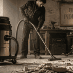 meilleur aspirateur de chantier professionnel avec cuve inox en atelier