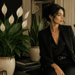 plantes d'interieur depolluante femme salon