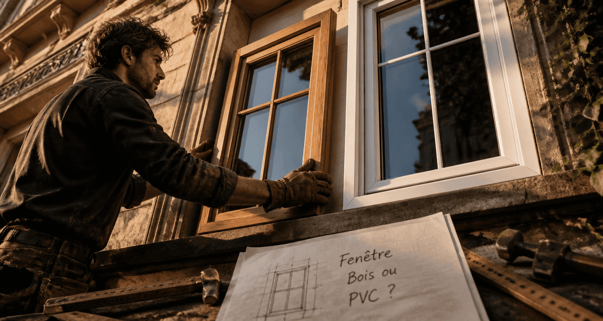pvc ou bois pour les fenetres artisan pose deux fenêtres façade maison