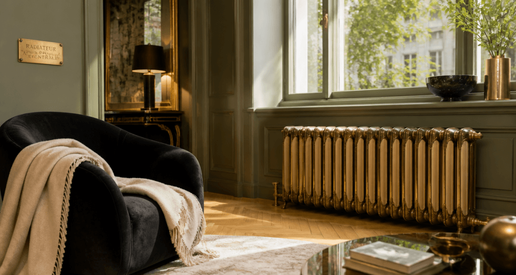 Radiateur en acier pour chauffage central sous fenêtre contemporaine