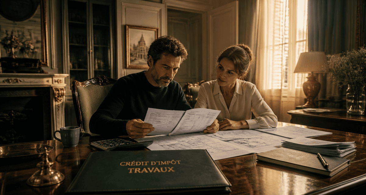 Travaux maison impots couple dossier crédit