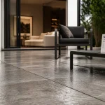 Carrelage terrasse moderne : dalles grès cérame R11 antidérapantes